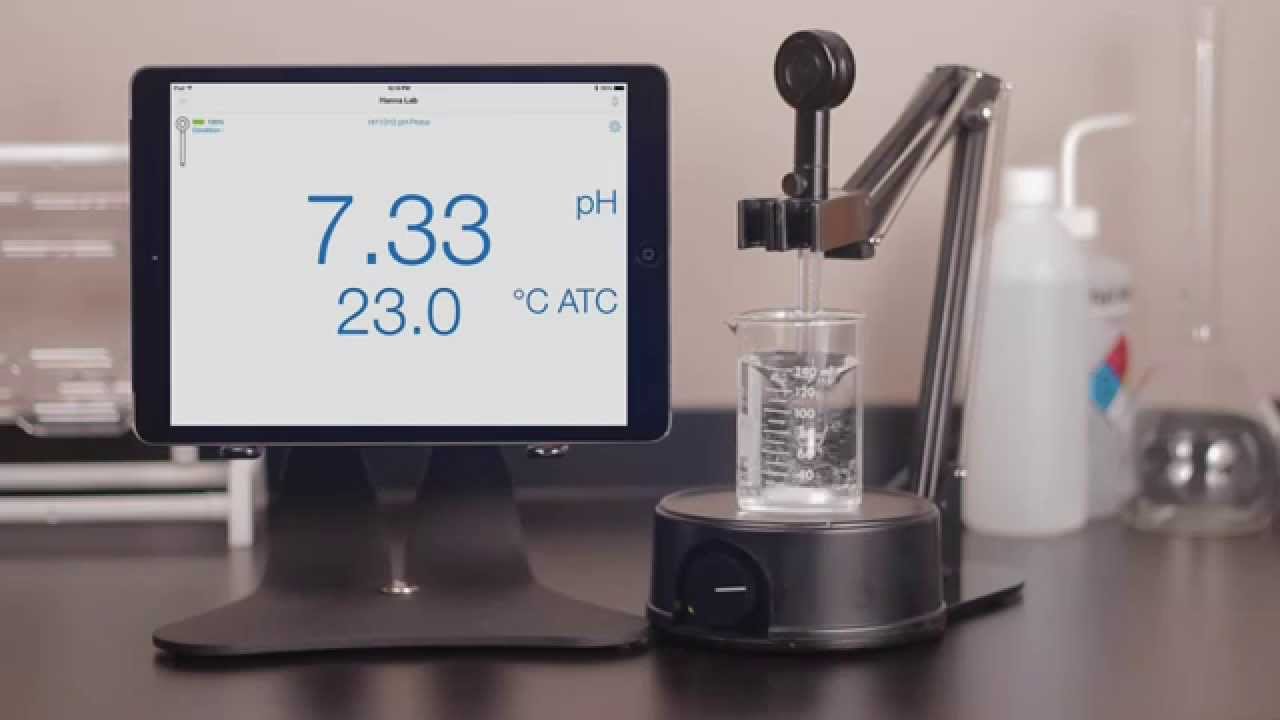 Elektronische pH-meter heeft bluetooth-connectiviteit